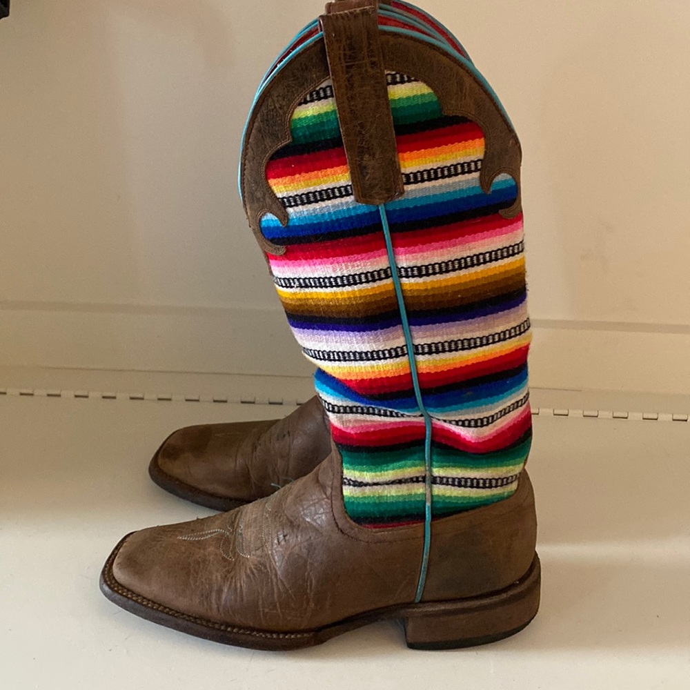 Macie Bean serape cowgirl boots Anderson Bean